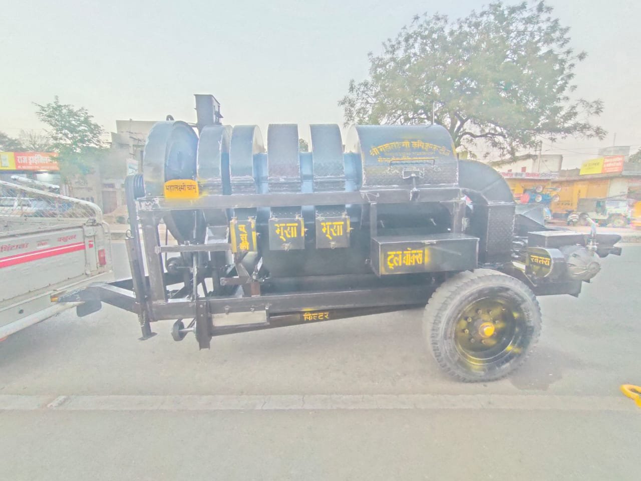 Four fan sund wali dunkli pipe system thresher
